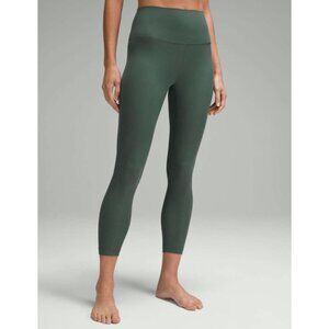 Lululemon Align Ribbed High-Rise Pant 25" Dark Forest Green Size 4